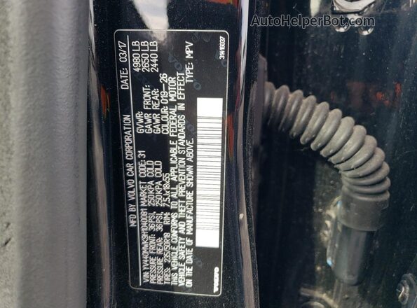 YV440MWK9H1040081 2017 VOLVO V60 Black 
