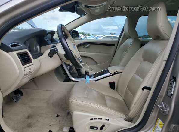 YV4612NK9G1237388 2016 VOLVO XC70 Tan Widok wnętrza z przodu