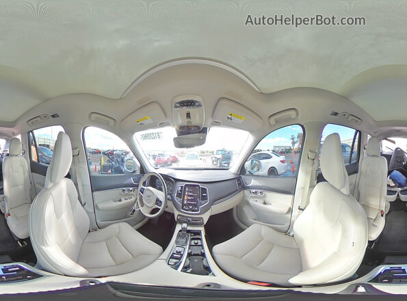 YV4A221K0L1531382 2020 VOLVO XC90 White Widok wnętrza 360 stopni