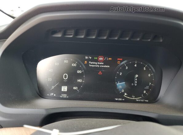 YV4A221K8M1696663 2021 VOLVO XC90 Синий Вид щитка приборов