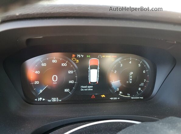 YV4A22NL4L1106170 2020 VOLVO V90 Серебряный Вид щитка приборов