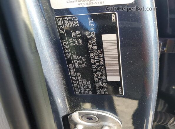 YV4A22PK1N1860568 2022 VOLVO XC90 Blue Widok wnętrza 360 stopni