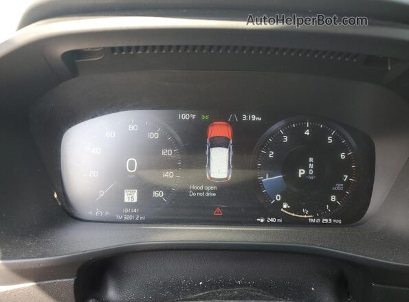 YV4AC2HK2M2602208 2021 VOLVO XC40 Blue Սարքավորումների վահանակի տեսք