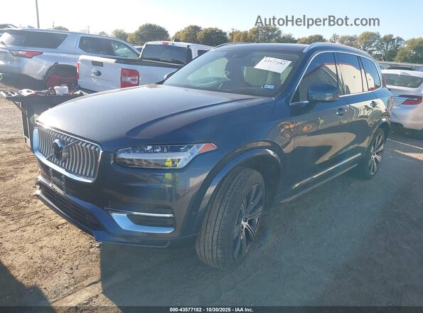 YV4BR00L3M1758310 2021 VOLVO XC90 RECHARGE PLUG-IN HYBRID Blue Przód lewy