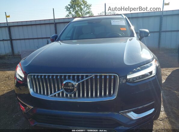 YV4BR0CL6M1761858 2021 VOLVO XC90 RECHARGE PLUG-IN HYBRID Blue Widok zestawu wskaźników