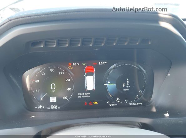 YV4BR0CL6M1761858 2021 VOLVO XC90 RECHARGE PLUG-IN HYBRID Blue Widok tylnych siedzeń