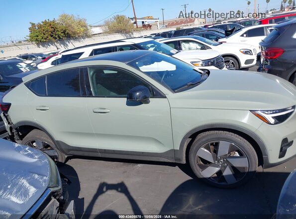 YV4ED3GLXP2044708 2023 VOLVO C40 RECHARGE PURE ELECTRIC Green Вид задньої частини салону