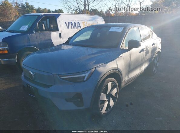 YV4ED3GM9P2028119 2023 VOLVO C40 RECHARGE PURE ELECTRIC Light Blue Przód lewy