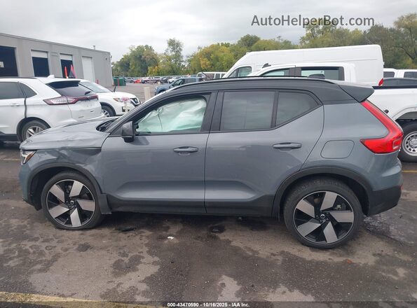 YV4ED3UM5P2987389 2023 VOLVO XC40 RECHARGE PURE ELECTRIC Gray Панорамний вид салону 360°