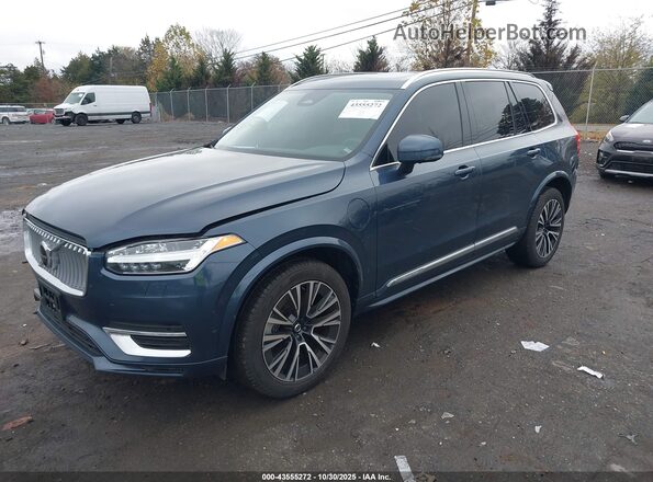 YV4H60CE4R1247485 2024 VOLVO XC90 RECHARGE PLUG-IN HYBRID Blue Vista tres cuartos delantera izquierda