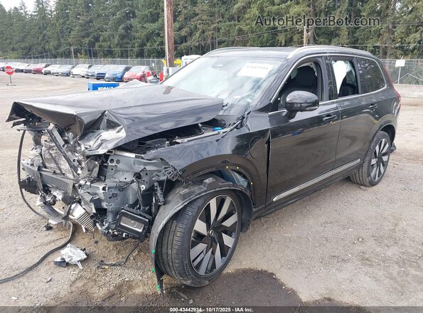 YV4H60PE0S1307861 2025 VOLVO XC90 PLUG-IN HYBRID Черный Передняя левая четверть