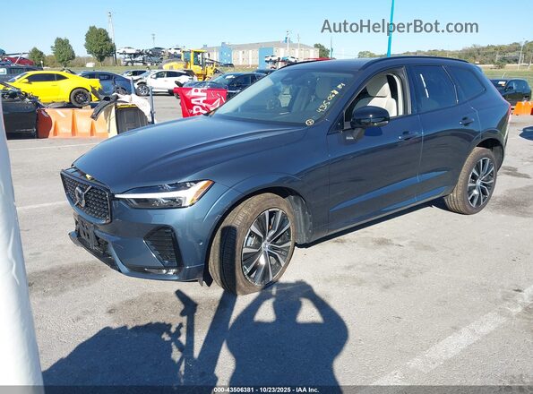 YV4L12RL4R1941779 2024 VOLVO XC60 Blue Առջևի ձախ երեք քառորդ տեսարան