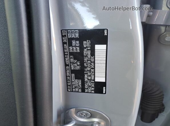 YV4L12ULXR2321200 2024 VOLVO XC40 Gray Vista del compartimento del motor