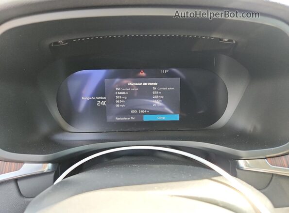 YV4L12WK7S2149170 2025 VOLVO V60 Gray Instrument cluster view