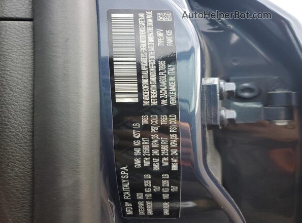 ZACNJAAB0LPL78985 2020 JEEP RENEGADE Blue VIN sticker view