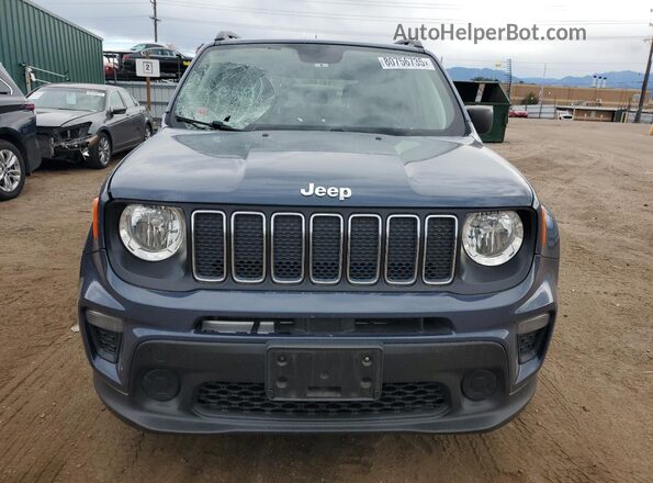 ZACNJAAB0LPL78985 2020 JEEP RENEGADE Blue Front view