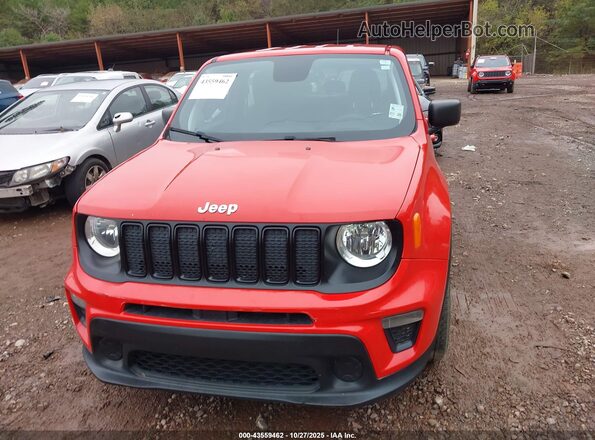 ZACNJAAB4LPM08909 2020 JEEP RENEGADE Red Vista del salpicadero