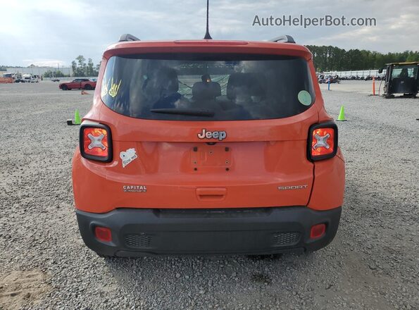 ZACNJAAB5LPL86208 2020 JEEP RENEGADE Orange Rear view
