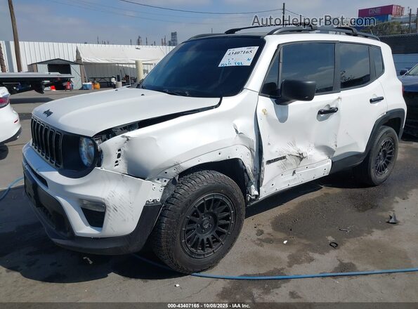 ZACNJAAB7LPK95599 2020 JEEP RENEGADE White წინა მარცხენა ხედი სამი მეოთხედიდან