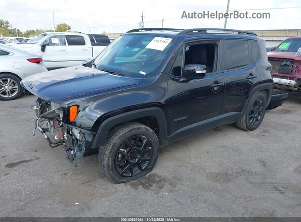 ZACNJABB1LPL01864 2020 JEEP RENEGADE Black Առջևի ձախ երեք քառորդ տեսարան