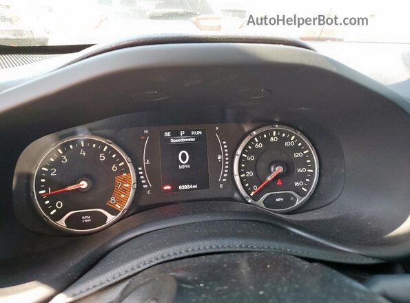 ZACNJABB6LPL08518 2020 JEEP RENEGADE Серый Вид щитка приборов