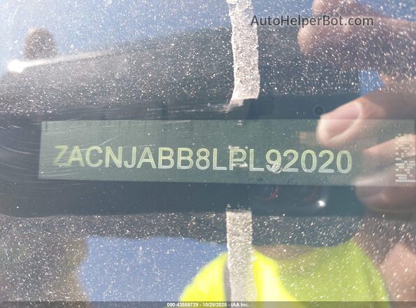 ZACNJABB8LPL92020 2020 JEEP RENEGADE Белый 