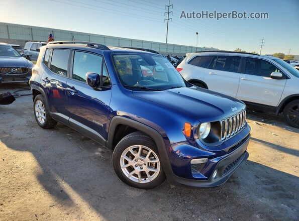 ZACNJABBXLPL56636 2020 JEEP RENEGADE Синий Передняя правая четверть