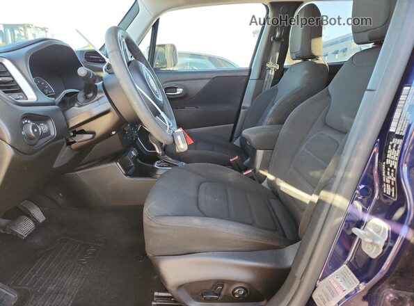 ZACNJABBXLPL56636 2020 JEEP RENEGADE Синий Вид салона спереди