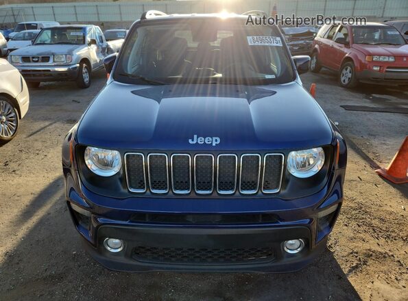 ZACNJABBXLPL56636 2020 JEEP RENEGADE Синий Вид спереди