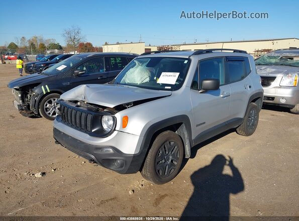 ZACNJBAB9LPL89716 2020 JEEP RENEGADE Silver Առջևի ձախ երեք քառորդ տեսարան