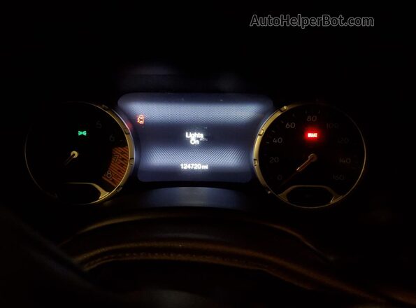 ZACNJBB11LPL51824 2020 JEEP RENEGADE White Instrument cluster view