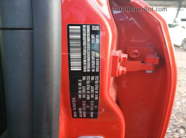 ZACNJBB12KPK42867 2019 JEEP RENEGADE Красный Вид наклейки с VIN-кодом