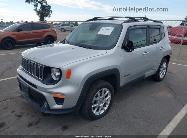ZACNJBBBXLPL44072 2020 JEEP RENEGADE Серебряный Передняя левая четверть
