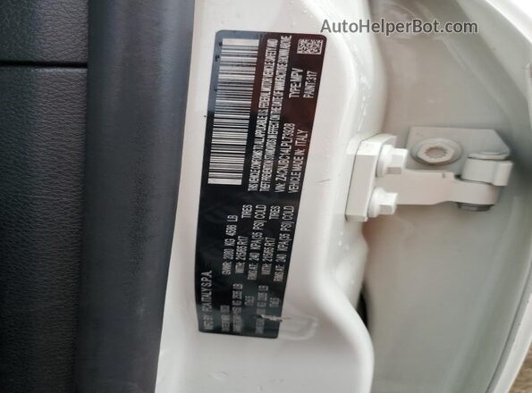 ZACNJBC14LPL73928 2020 JEEP RENEGADE White VIN կոդի պիտակի տեսք