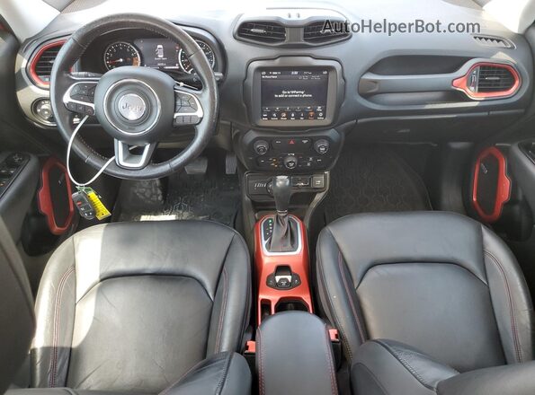 ZACNJBC17LPL40101 2020 JEEP RENEGADE Red Widok deski rozdzielczej