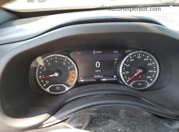 ZACNJBD11LPL70533 2020 JEEP RENEGADE Black Instrument cluster view