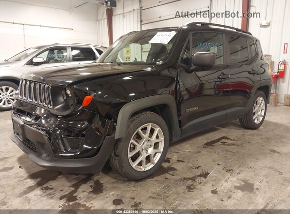 ZACNJCAB6MPM49264 2021 JEEP RENEGADE Black Առջևի ձախ երեք քառորդ տեսարան