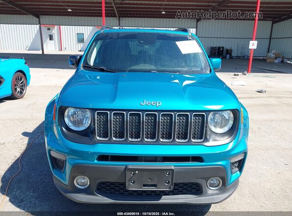 ZACNJCBB6MPM45357 2021 JEEP RENEGADE Blue Вид щитка приладів