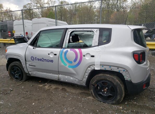 ZACNJDAB0MPN15488 2021 JEEP RENEGADE Silver Trasero izquierdo