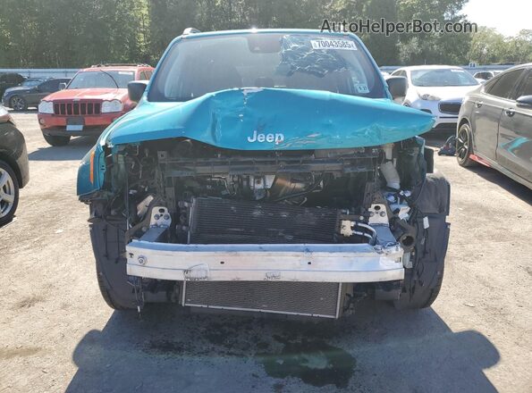 ZACNJDB10NPN46425 2022 JEEP RENEGADE Teal Front view