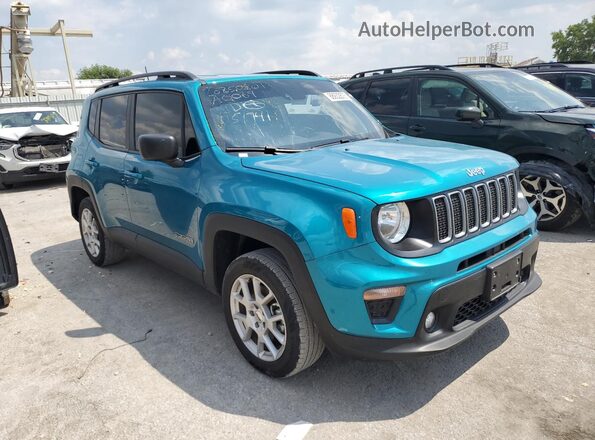 ZACNJDB12NPN51741 2022 JEEP RENEGADE Blue Առջևի աջ