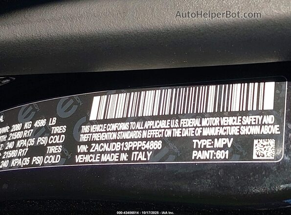 ZACNJDB13PPP54866 2023 JEEP RENEGADE Black 