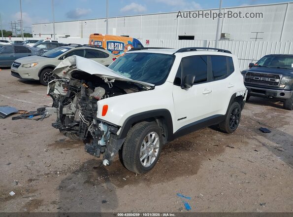 ZACNJDB17NPN97243 2022 JEEP RENEGADE White წინა მარცხენა ხედი სამი მეოთხედიდან