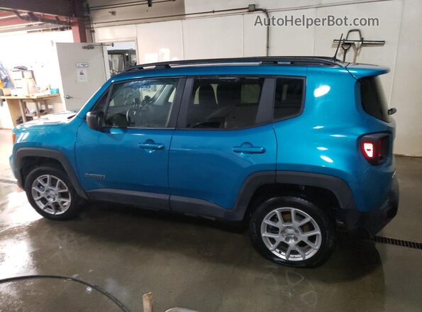 ZACNJDB19NPN56712 2022 JEEP RENEGADE Teal Rear left