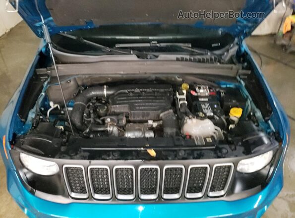 ZACNJDB19NPN56712 2022 JEEP RENEGADE Teal Engine compartment view