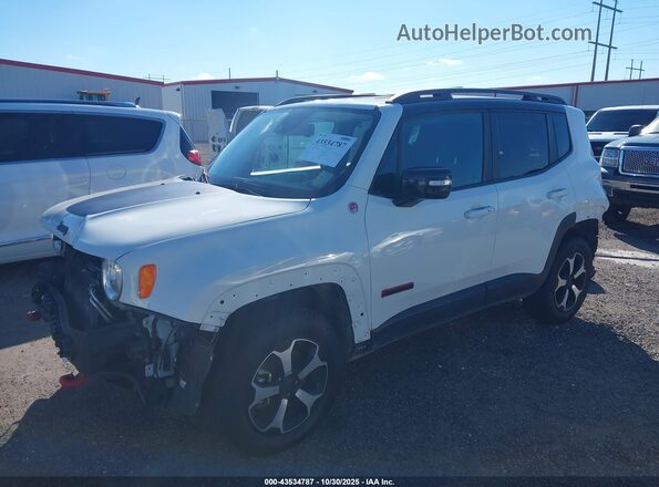 ZACNJDC16NPN86930 2022 JEEP RENEGADE White Առջևի ձախ երեք քառորդ տեսարան