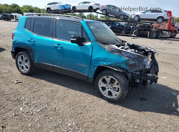 ZACNJDD11NPN82881 2022 JEEP RENEGADE Turquoise Przód prawy