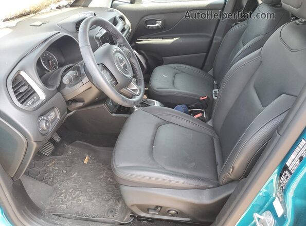 ZACNJDD11NPN82881 2022 JEEP RENEGADE Turquoise Widok wnętrza z przodu