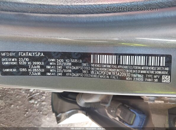 ZACPDFDW7R3A20930 2024 DODGE OTHER Серый Вид подкапотного пространства