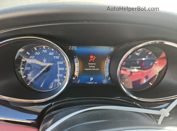 ZAM56RPL9H1228962 2017 MASERATI QUATTROPOR Black Vista del cuadro de instrumentos